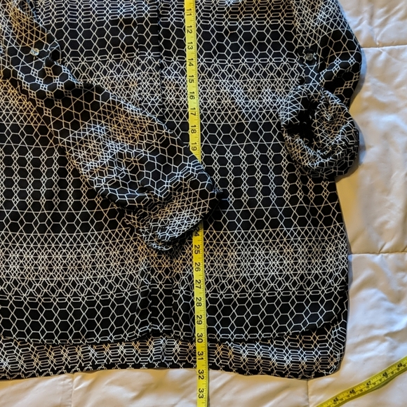 Banana Republic sheer long sleeve button down XL - Picture 5 of 5